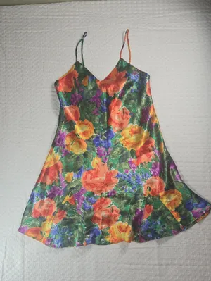 Victoria's Secret Vintage Orange Floral Satin Cami thumbnail 1