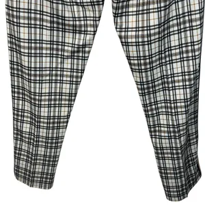 Urban Outfitters Medium Pants Plaid Pull-On Stretch Zip Pockets Hi-Rise Creased thumbnail 6