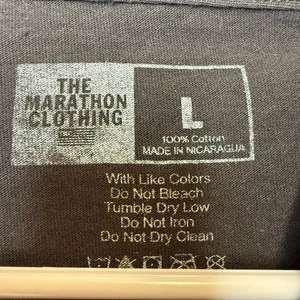 The Marathon Clothing 100% Cotton Black T-shirt With Pattern Pocket Size Large thumbnail 5