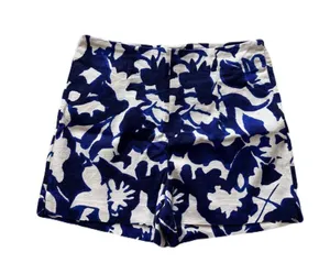 Women's Zara Blue and White High Waist Shorts with Bold Print Floral Size S thumbnail 2