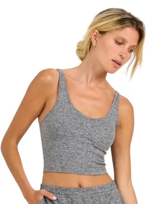 Vuori Halo Performance Tank Top Athletic Athleisure Summer Outdoors Heather Gray thumbnail 1