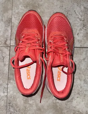 ASICS Women’s Coral-Orange Mesh Lace-Up Athletic Sneakers NWT thumbnail 1