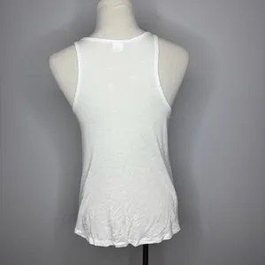 Sun & Shadow - White Ribbed Tank Top thumbnail 2