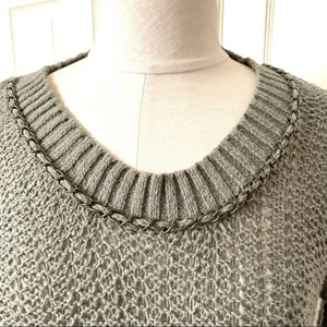 Kensie olive green long sleeved sweater S thumbnail 11