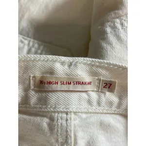 Levi's 70s High Slim Straight Leg Women's White High Rise Denim Jeans Size 27 thumbnail 8