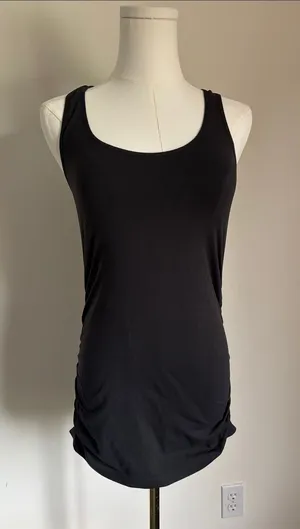 BeMaternity Black Scoop Neck Tank Top Size undefined thumbnail 1