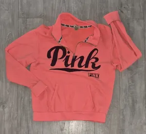 Victoria-s-secret Women's Pink and Orange Sweatshirt thumbnail 1