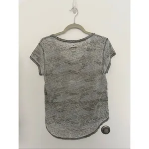 American Eagle Favorite Tee Gray V-Neck – Medium thumbnail 2