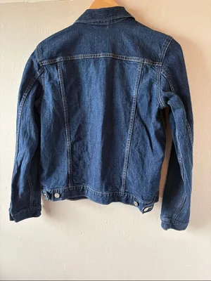 GAP Blue Denim Jean Jacket with Button Front thumbnail 2