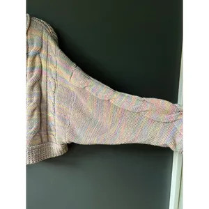 Urban Outfitters Multicolor Cable Knit Cropped Sweater thumbnail 5