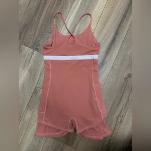 Coral Pink Strappy Athletic Dress Size Medium thumbnail 7