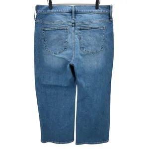 J Crew 96 Slim Cropped Ankle Leg Button‎ Fly Denim Jeans Medium Wash Size 33 thumbnail 3