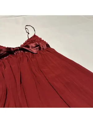 Victoria’s Secret Red Babydoll Slip Lingerie Lace Sheer Mesh Satin Bow XL thumbnail 12