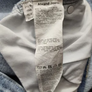 Abrand Jeans A '99 Low Straight Women Light Wash Denim Classic Y2K Jeans‎ 32/14 thumbnail 5