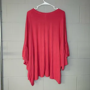 Anthropologie Akemi + Kin Capa Fluttered Tunic in Pink Women’s Sz M/L Oversized thumbnail 6