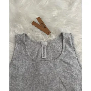 Skims Boyfriend Long Tank Light Heather Grey Size 4X thumbnail 5