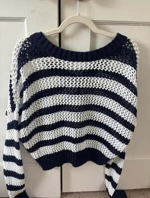Aerie Crochet Sweater thumbnail 3
