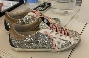 Golden Goose SUPERSTAR GLITTER TRAINERS thumbnail 1