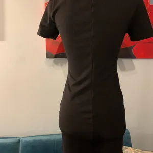 Aritzia SUNDAY BEST Black Knit Short Sleeve Mini Dress Size 6 M Small Stretch thumbnail 4