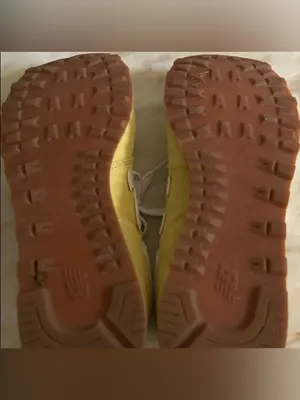 New Balance 574 Fall Suede Sneakers in Lemon Haze Sz 9.5 Grunge Indie Sleaze thumbnail 11