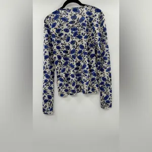 J.Crew Sheer mesh cardigan top in toile print thumbnail 6
