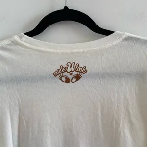 MadeULook Cream Angel Wing Rainbow Sunrise Graphic Tee Size L (FLAW) thumbnail 6