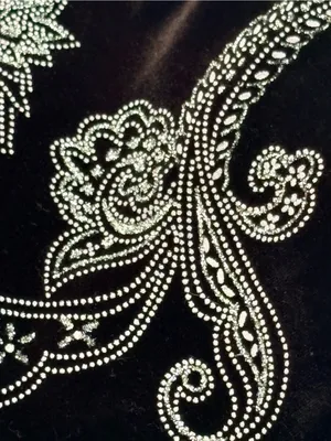 Notations Petite PXL Black Velvet Silver Paisley Floral Shimmer Cardigan thumbnail 13