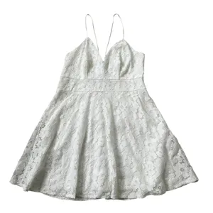 Loveriche White Lined Lace Dress Women's Size Medium | 5-32 thumbnail 2