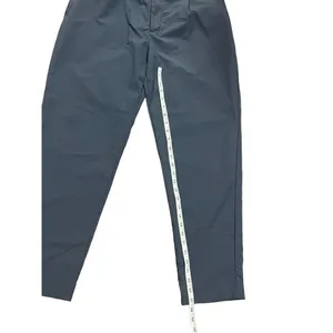 Zara womens blue business casual relaxed‎ fit pull on trousers sz 32 thumbnail 9