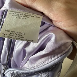 Jessica McClintock Lavender Purple Floral Embroidered Maxi Dress Size 10 thumbnail 8