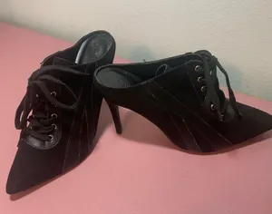 Witchy Boots Size 9 Ladies Wild Diva Lace Up 4” Heels thumbnail 3