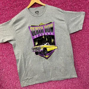 Death Row Records 213 LBC Skyline Low Rider Hip Hop Tee XL thumbnail 3
