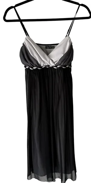 Ruby Rox Y2k Dress Whimsigoth Medium Black‎ Ombre Chiffon Empire Waist Party thumbnail 1