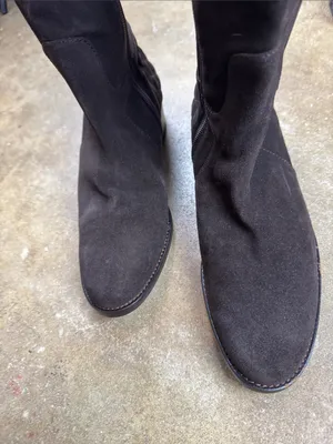 Aquatalia Dark Chocolate Brown Oralie Suede Knee High Boots Size: 9 1/2 thumbnail 11