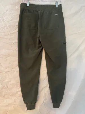 Figs Technical Collection Zamora Olive Nursing Joggers with Orange Drawstring thumbnail 4