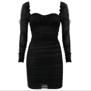 House of CB Elegant Black Long Sleeve Mini Dress thumbnail 4