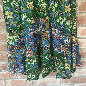 Anthropologie Robin Tiered Floral Flutter Sleeve Dress XS Garden Cottagecore thumbnail 10