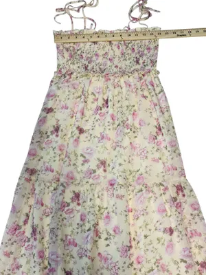 Pink Lily Floral Smocked Tiered Maxi Dress thumbnail 6