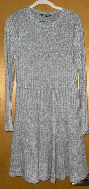 SheIn Gray Sweater Dress thumbnail 1