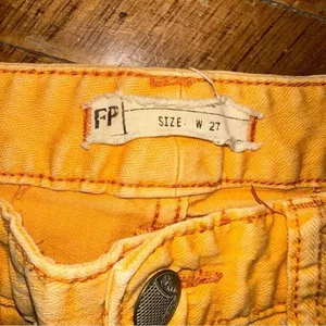 Free People Orange Ankle Cropped Pants thumbnail 2