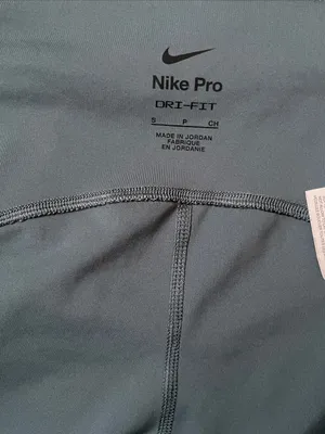 Nike Pro Women's Slate Blue High-Waist Athletic Shorts thumbnail 8