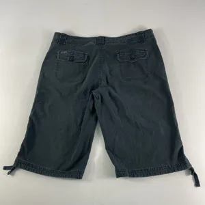 Columbia‎ Capri Pants Womens 12 Black 13" Inseam Hiking Shorts Cotton Ladies thumbnail 5