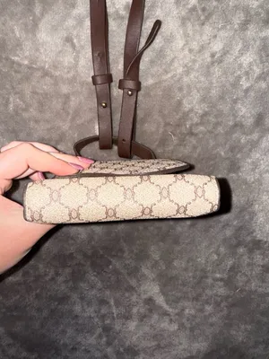 Mini Geometric Pattern Printed Flap Crossbody Bag Brown thumbnail 7