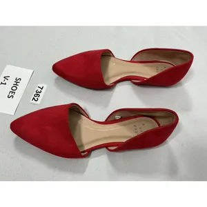 Womans New A New Day Slip On Flats Size 7 Red Side Cut Outs Pointed Toe thumbnail 3