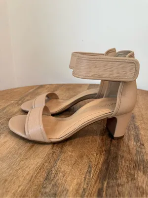 Nurture by Lamaze Leila Block Heel Sandal Nude Blush Leather Size 7.5 thumbnail 3