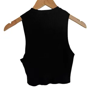 Wilfred Aritzia Black Ribbed Tank Top Size Large L‎ thumbnail 3