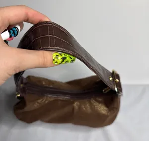 Brown glitter shoulder bag purse thumbnail 3