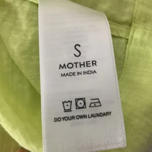 MOTHER Neon Yellow/green The Pop Your Top Street Lights Shirt Button Sz S thumbnail 8