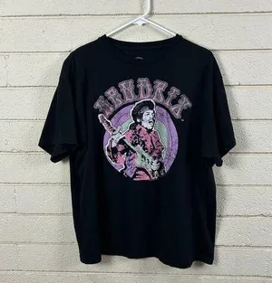 Jimi Hendrix Black Band Tee size XL thumbnail 1