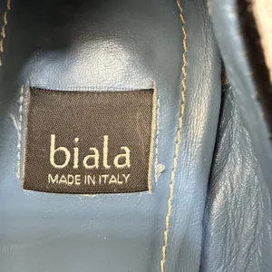 Biala Black Leather Square Toe Ballet Flats Size 8 Made in Italy thumbnail 8